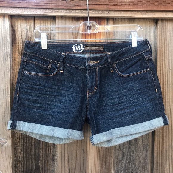 Bullhead Dark Wash Junior’s  Denim Jean shorts - Picture 1 of 7